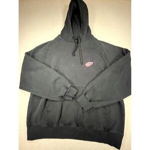 NHL Antigua Detroit Red Wings Hockey Hoodie Mens 2XL Black Cotton Performance